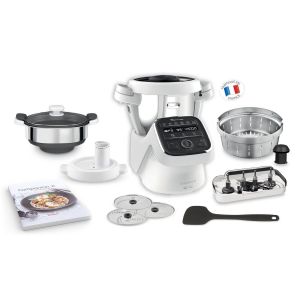 Robot cuiseur multifonction Moulinex companion XL YY4591FG noir/blanc + 8 accessoires - Occasion