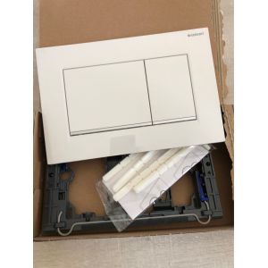 Geberit plaque de déclenchement WC Duofix Sigma 30 blanc chromé - Occasion