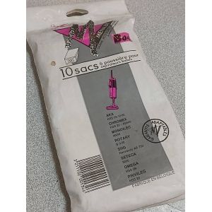 10 sacs sac aspirateur papier poussi&egrave;re menalux b04 aka hss 09 12 30 chromex 20 ab500 mondilec 400w rotary b9 b20 shg normandy ab750 seteca 3000 omega hss09 hss20 hss12 hss30 ab 500 ab 750 - Occasion