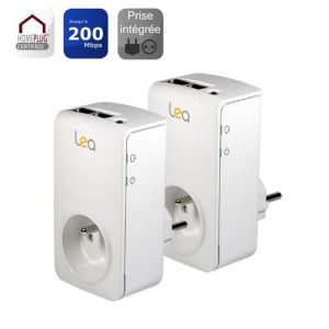 Pack de 2 adaptateurs CPL LEA - Duo NetSocket200+ - Occasion