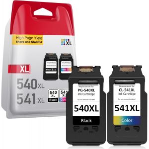 Pg-540Xl Cl-541Xl Remplacement Pour Cartouche Canon 540 541, Encre Canon 540 Et 541 Cartouche Compatibles Pour Pixma Mg3650S Mg3600 Mx475 Mg3650 Mg3550 Mg4250 Ts5150 Imprimante (1[Cartouche977] - Occasion