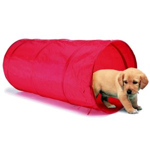 Tunnel Royal Canin Rouge Chien Chat Agitily Dog Cat Parcours Moteur Jeux Chiot Chaton Pliable Pop Up + Housse De Rangement - Occasion