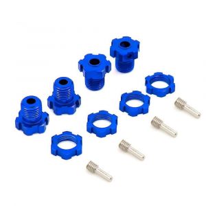 4Pcs 17mm Hex Nuts Moyeux de roue 5353X pour RC Traxxas E-MAXX,bleu fonc&eacute; - Occasion