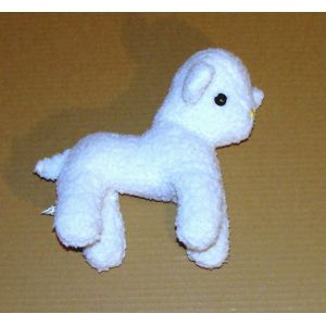 Peluche Mouton Blanc Kalinours Doudou Agneau Vintage Style Boulgom - Occasion