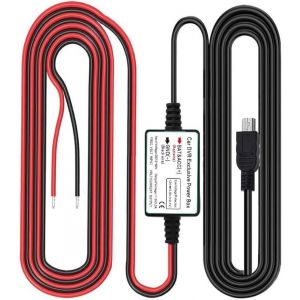Dash Cam Hardwire Kit, Dc 12V - 24V &Agrave; 5V/2.5A Max Kit De C&acirc;ble De Chargeur De Voiture Avec Fusible, Mini Port Usb, Protection Basse Tension Pour Cam&eacute;ras Dash Cam - Occasion
