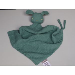 Doudou Lapin Lange Vert Vertbaudet - Occasion