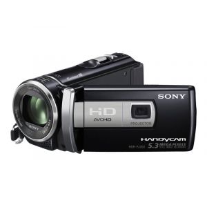 Sony Handycam HDR-PJ200 - Cam&eacute;scope avec projecteur - 1080i - 1.5 MP - 25x zoom optique - Carl Zeiss - carte Flash - noir - Occasion