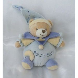 Doudou Peluche Musical Ours Bleu Beige Ma Musique Doudou Et Compagnie - Occasion