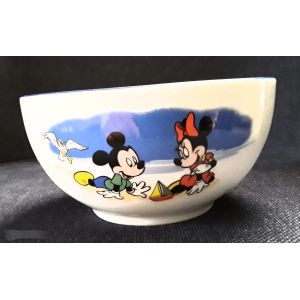 Bol En Porcelaine Mickey / Donald / Dingo / Pluto / Minnie / Daisy - Tables Et Couleurs - Occasion