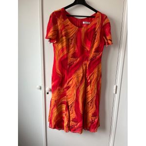 Robe D¿Été « Christine Laure » En 40 Rouge Orangé - Occasion