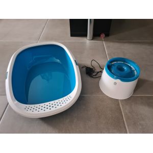 Bac À Litière + Fontaine À Eau - Occasion