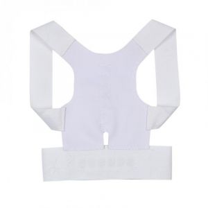 Taille M - Correcteur De Posture Ajustable Pour Hommes Et Femmes, Soutien Du Dos, Correcteur De Posture, Ceinture Magnétique, Thérapie Correctrice, Redressement Des Épaules - Blanc - Occasion