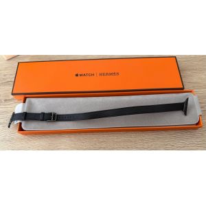 Bracelet Apple Watch Hermès Double Tour 41mm Attelage Noir - Occasion