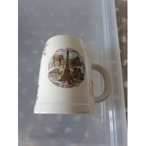 Chope De Biere Porcelaine D'art Deshoulières France - Occasion