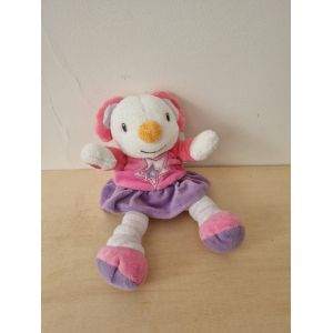 Doudou Souris Rose Violette Etoile Kimbaloo - Occasion