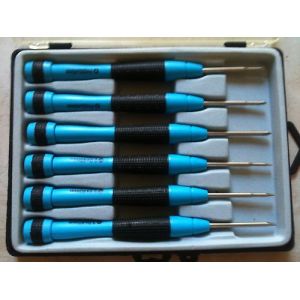 COFFRET DE 6 TIOURNEVIS DE PRECISION CHROME VANADIUM MAGNETISES - Occasion