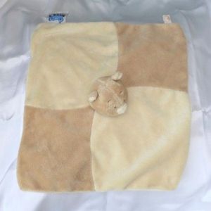 Doudou Peluche Plat Carr&eacute; Ours Tonton Beige Ecru Noukie'S - Occasion