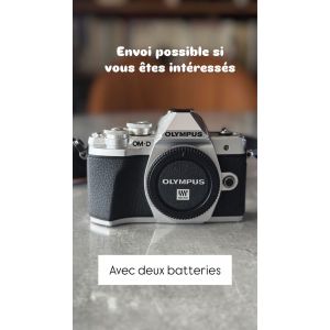 Pack Olympus OMD E m10 Mark iii 16 mpix + Objectif 14-42 mm - Occasion