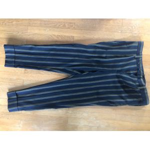 Pantalon Asos &Agrave; Rayures Noir / Bleu Nuit Et Or Pantalon &Agrave; Rayures Taille L - Occasion