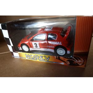 Voiture De Collection Norev 206 Wrc Rouge-Norev - Occasion
