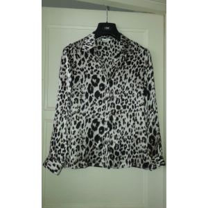 Chemisier Antonelle 100% Soie Leopard - Occasion