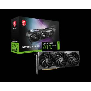 MSI GEFORCE RTX 4070 SUPER 12G GAMING X SLIM CARTE GRAPHIQUE DE JEU - 12 GO - Occasion