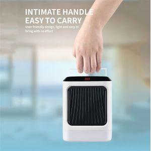 Chauffe-Espace À Led Minuterie De Chauffage Électrique Radiateur D'air À Télécommande Ventilateur Chaud - Occasion