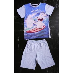 Pyjashort Bleu Lapin Sur Surf The Lapins Cretins Sun City Ubisoft Coton Taille 12 Ans - Occasion