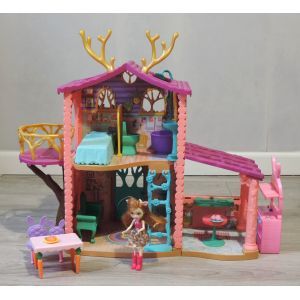ENCHANTIMALS - LA GRANDE MAISON DE DANESSA BICHE ET LA POUPEE GILLIAN GIRAFE - Occasion