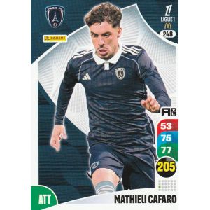 Carte Foot Panini Adrenalyn Xl 2026 - N&deg; 248 - Mathieu Cafaro - Paris Fc - Occasion