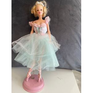 barbie vintage 1993 - barbie danseuse étoile - mattel 1993 avec son socle - Occasion
