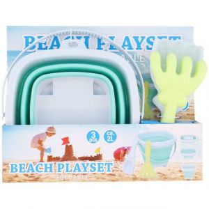 Seau De Plage Pliable - Avec Pelle Et Rateau - Occasion