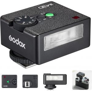 KALANKA-Godox iM30 Mini Caméra Flash, Flash de Poche Compact, 230 Flashs de Pleine Puissance, 7 Niveaux de Puissance, Conception de Griffe à Contact Unique, Compatible avec Différents Modèles Caméra - Occasion