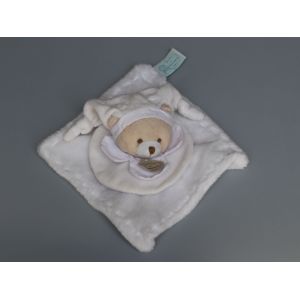 Doudou Ours Plat Blanc Carr&eacute; Doudou Et Compagnie - Occasion