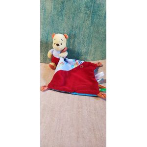 Doudou Winnie L&#39;Ourson Mouchoir Disney - Occasion