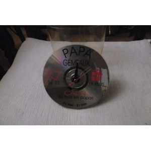 horloge pendulette forme CD avec signe GEMEAUX - Occasion
