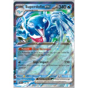 [ Pok&eacute;mon ] Carte " Jumbo " ( Carte Grand Format ) : Superdofin Ex Promo # 126 ( &Eacute;carlate Et Violet / 2024 ) - Occasion