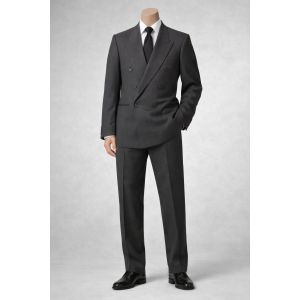 Costume Marron-Gris Et Noir Taille 48 Hugo Boss - Occasion