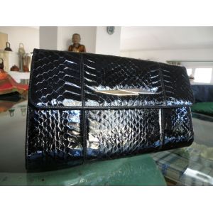 Pochette En Python, Noire - Occasion