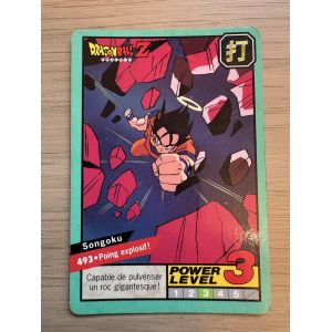 Carte Dragon Ball 493 Le Grand Combat Fr Power Level 3 Carddass Banda&iuml; 1996 Dbz - Occasion