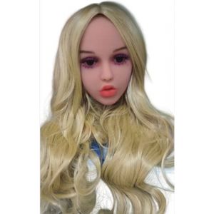 T&ecirc;te De Poup&eacute;e Tpe Ou Poup&eacute;e En Silicone Avec Perruque - Occasion