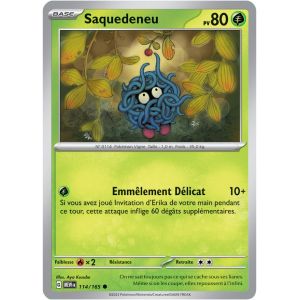 Carte Pokémon - Saquedeneu - 114/165 - Ev3,5 151 - Occasion