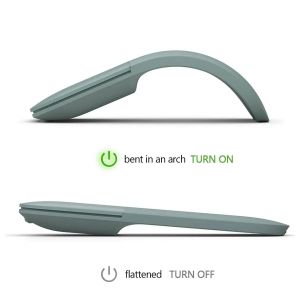 Souris sans fil pliable Bluetooth 4.0, ergonomique, Ultra-mince et Portable, incurvée, silencieuse, adaptée aux ordinateurs portables Blue - Occasion