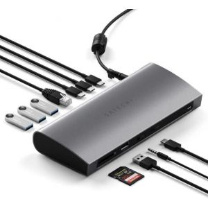 Station d'accueil Tout-en-un Thunderbolt 4 Multiports avec Adaptateur Secteur Satechi Gris - Occasion