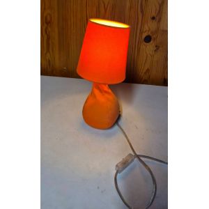 Lampe à poser avec abat jour Lichtsack pied lesté tissu orange - Occasion