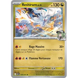Reshiram De N - Holo - 154/217 - Heros Transcendants - Occasion