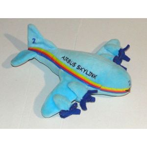 Peluche Airbus Skylink Avion Bleu Aeroscopia - Occasion