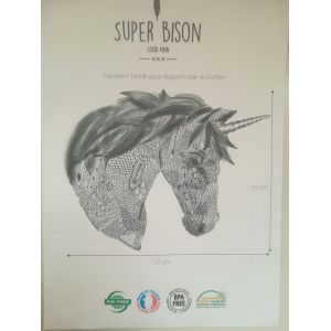 Transfert Thermocollant Pour Textile Motif Licorne - Occasion