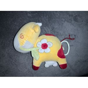 Doudou Dpam Vache Jaune Fleur Musical - Occasion