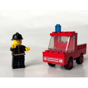 Set LEGO Vintage , Année 1978 , Numéro 620 ( Fireman's Car ) Véhicule de pompier avec le pompier, Univers LEGOLAND - Occasion